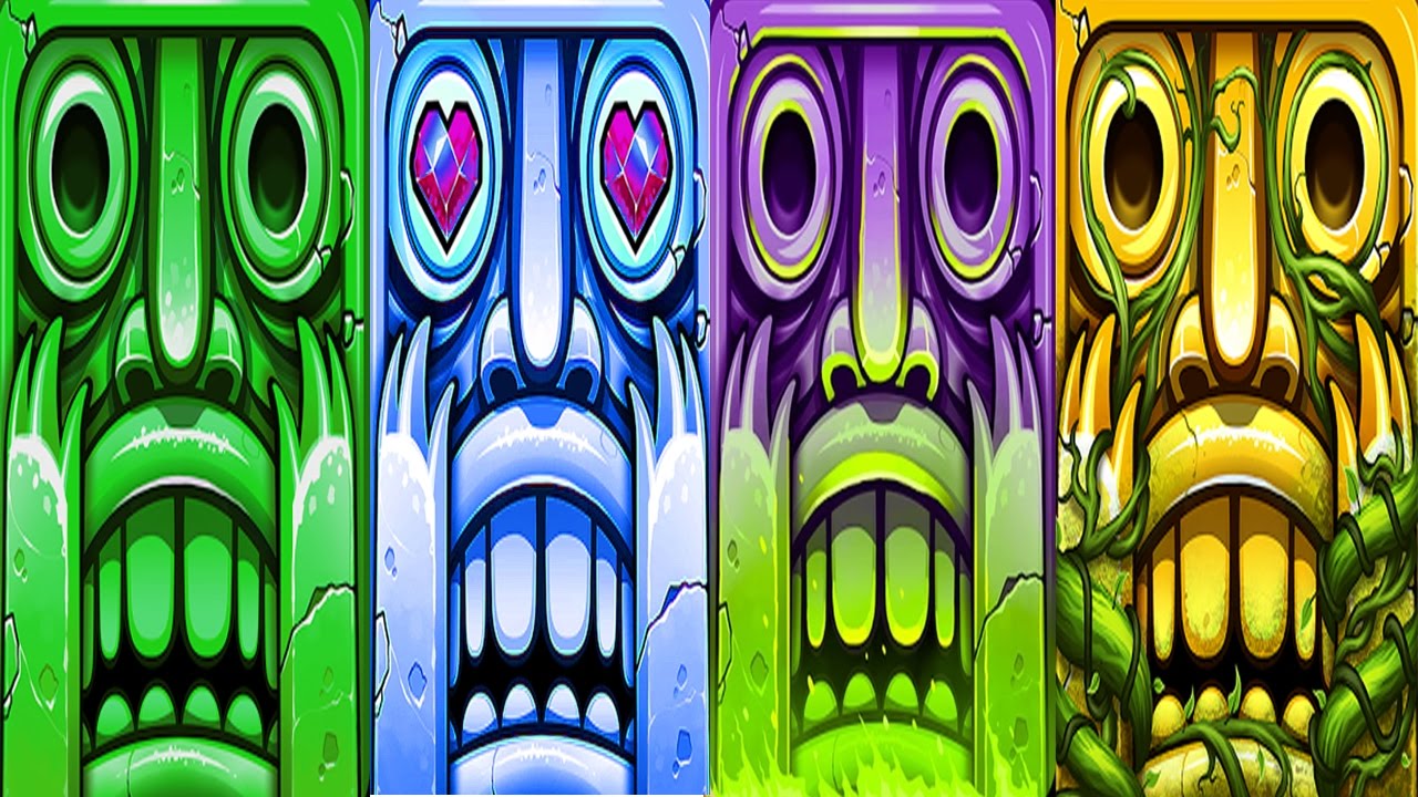 Temple Run 2 Lost Jungle VS Frozen Shadows VS Spooky Summit VS Sky Summit Android iPad iOS Gameplay