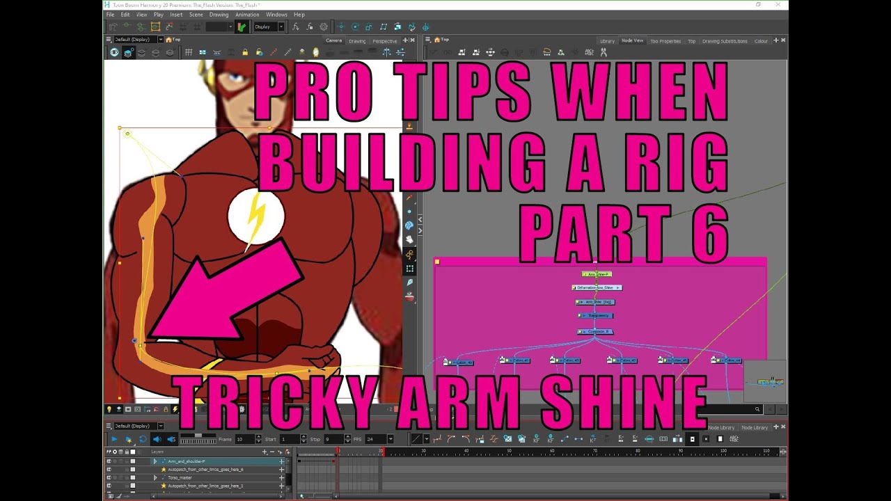Pro Tips when building a rig in Toon Boom Harmony Part 6 (The Flash)