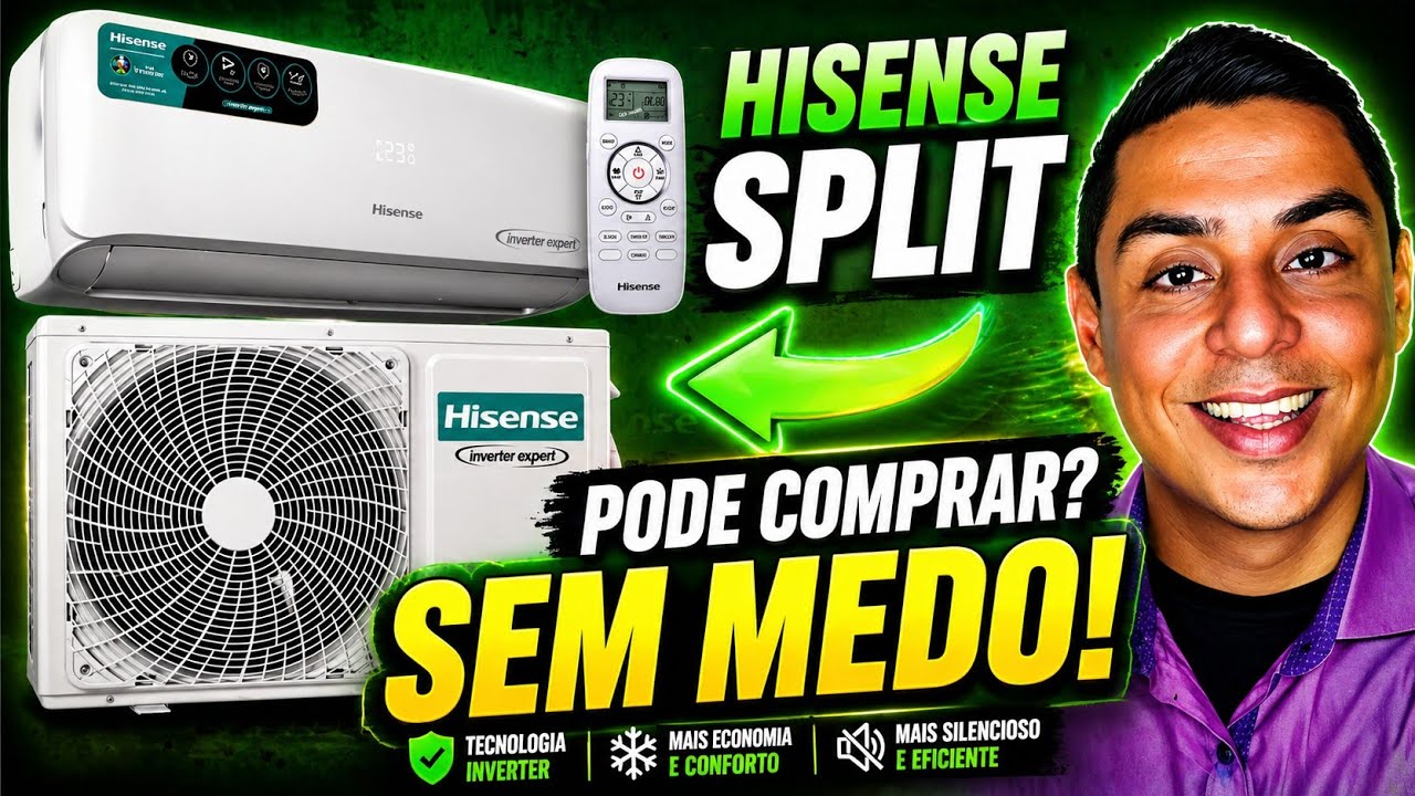 AR CONDICIONADO SPLIT HISENSE, O MELHOR INVERTER? UNBOXING /REVIEW - AS-TW2RLD - 9000,12,18000 btus