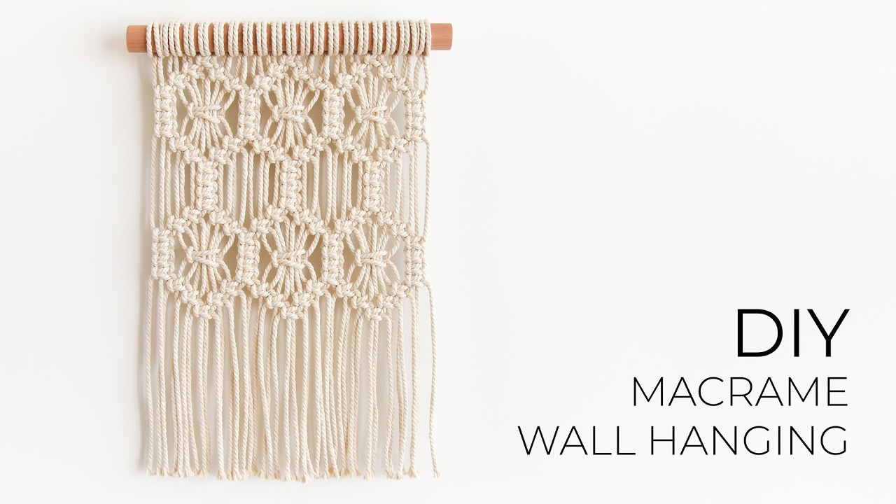 EASY MACRAME WALL HANGING for Beginners | How to macrame | Step by step tutorial