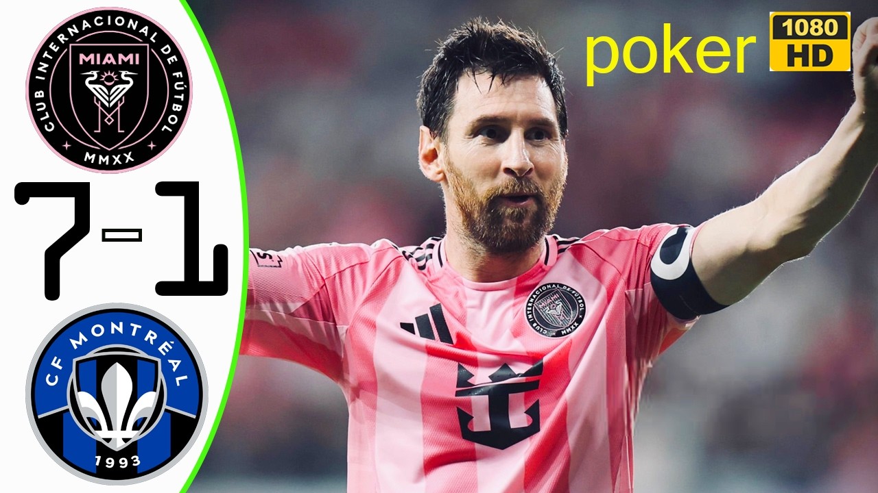 Messi  Solo SHOW POKER 🔥Inter Miami vs Montreal 7-1 Highlights & All Goals 2026