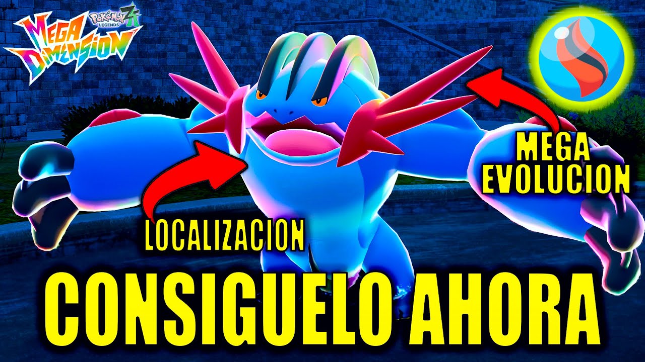 Consigue *YA MISMO* la SWAMPERTITA y MEGA SWAMPERT en Leyendas Pokémon Z-A