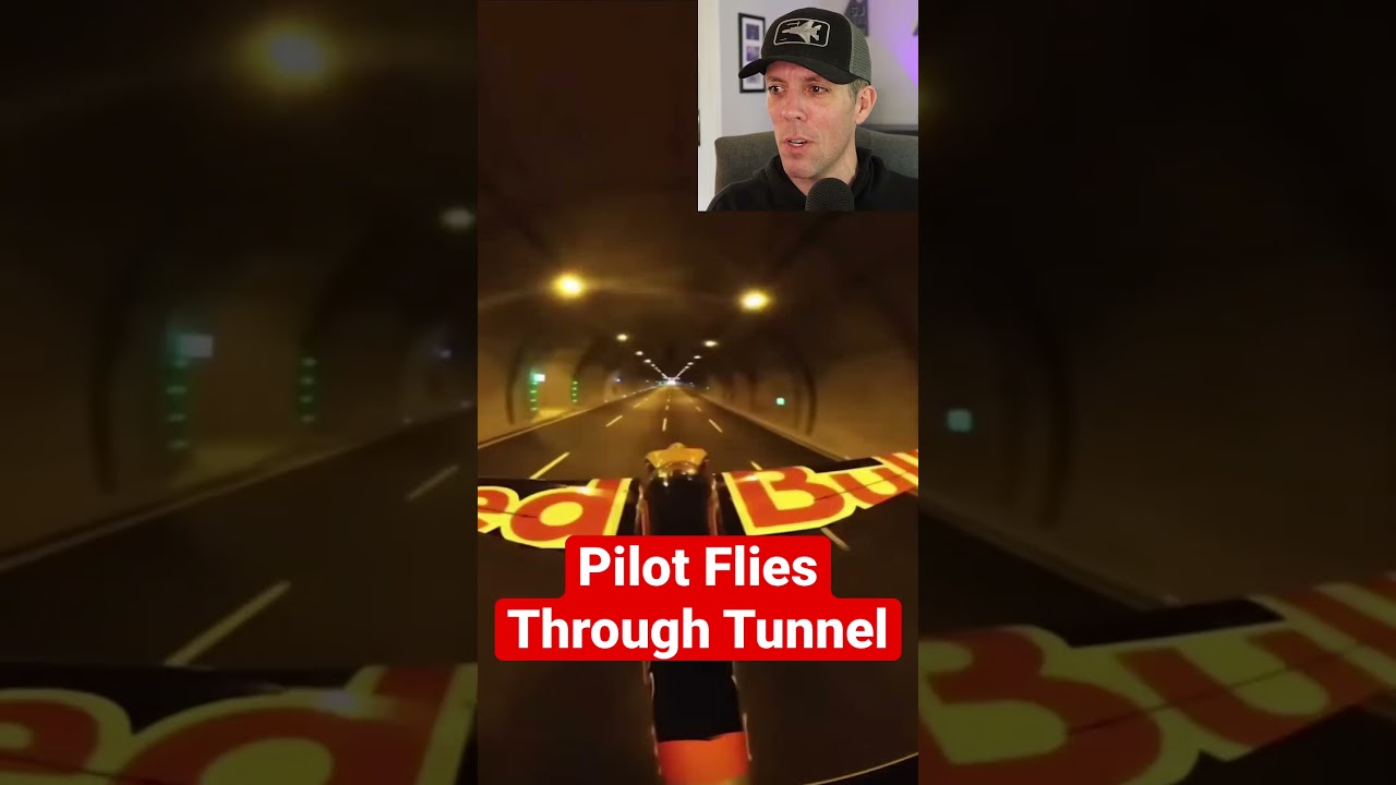 Pilot Flies Thru Tunnel
