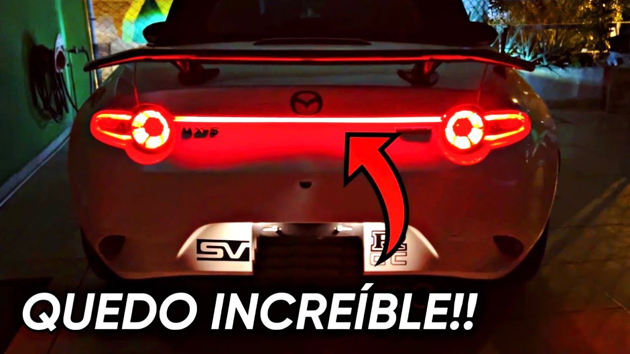MX-5 Tutorial de instalación de tira LED trasera #mazdamx5