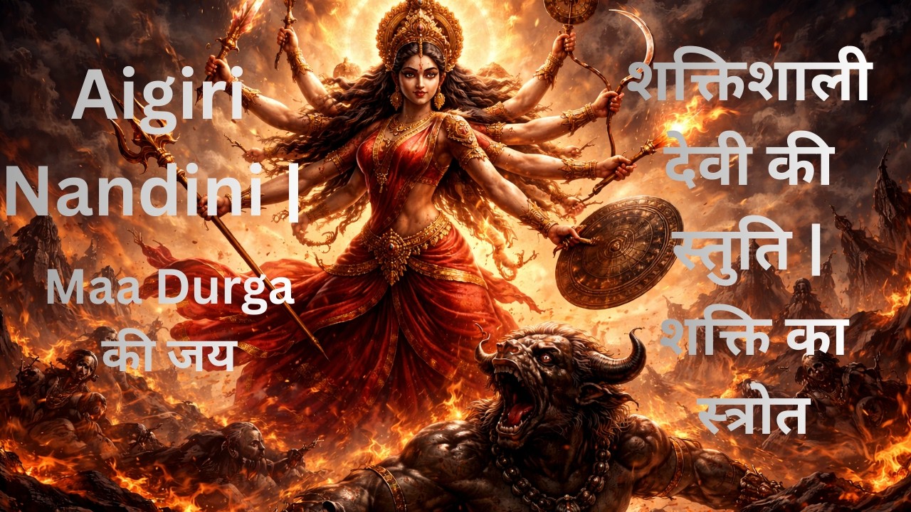 Aigiri Nandini Stotram ! माँ दुर्गा की दिव्य स्तुति ! अनंत शक्ति का आह्वान