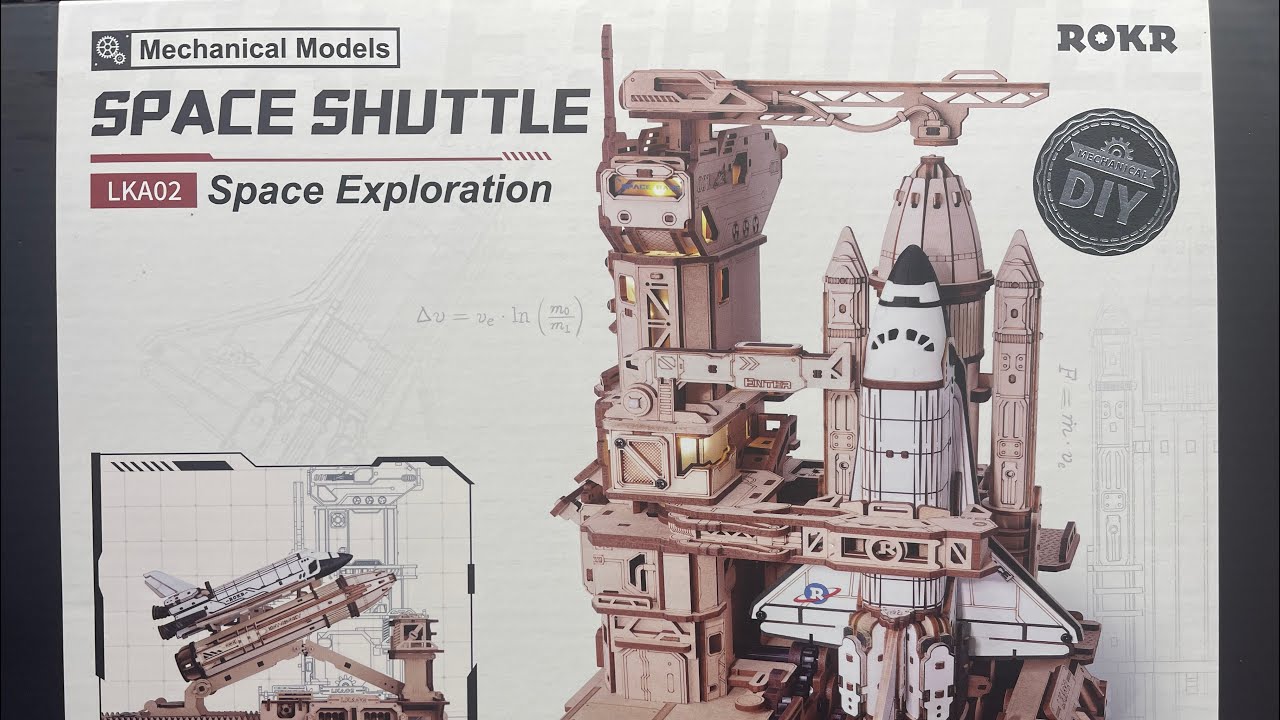 ROKR Wooden Space Shuttle LKA02 Lets Meet The Parts