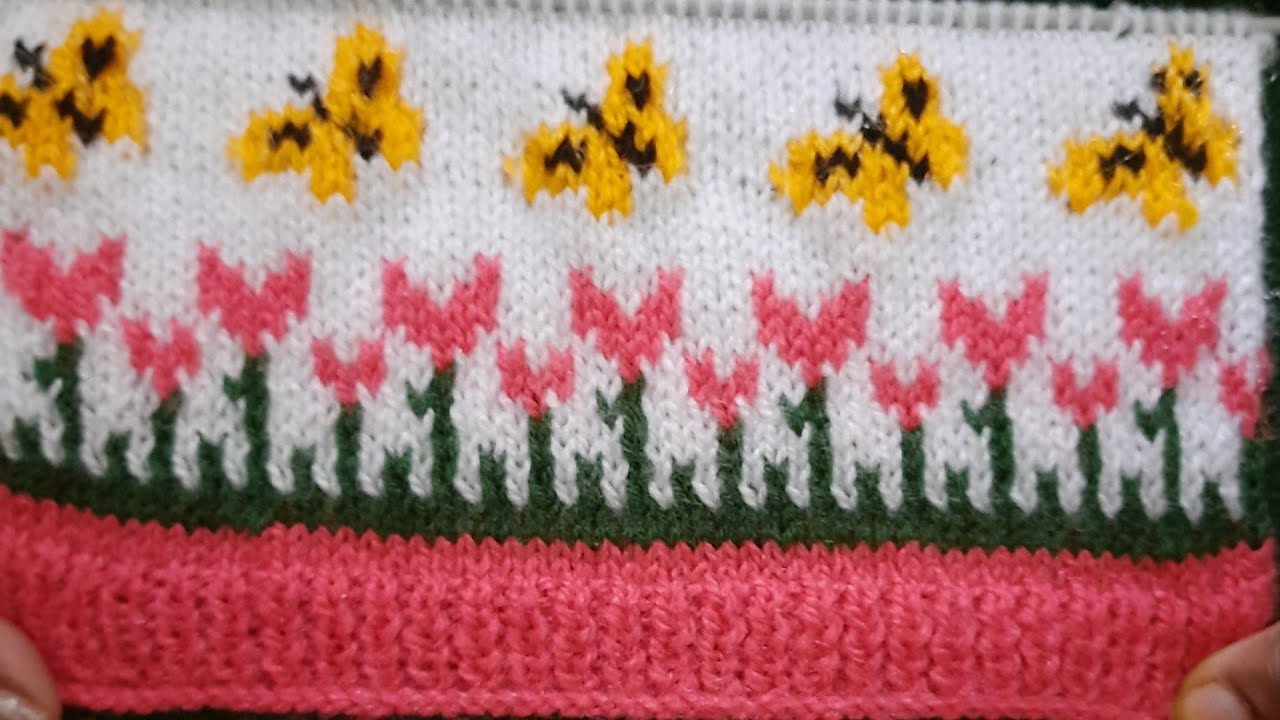 Beautiful  design  for  sweaters  with butterfly