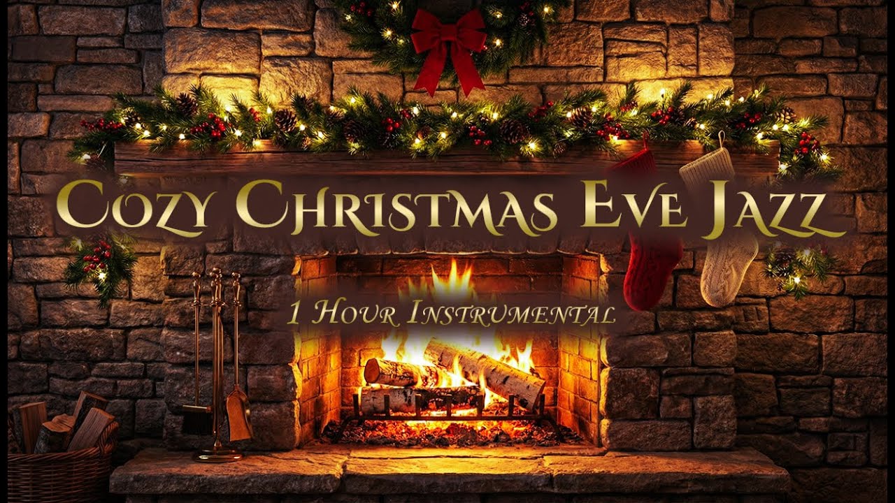 Cozy Christmas Eve Jazz  2025🎄 1 Hour Soft Instrumental Music for Holiday Relaxation