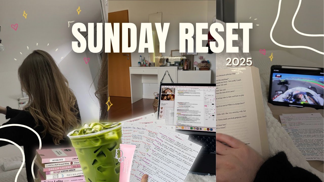 SUNDAY RESET | Rangement, révisions, matcha, routine cheveux...