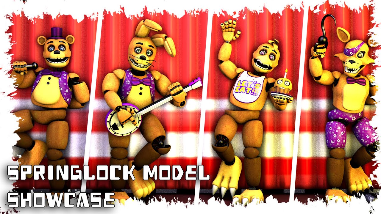 [SFM FNAF] SpringLock Model Showcase