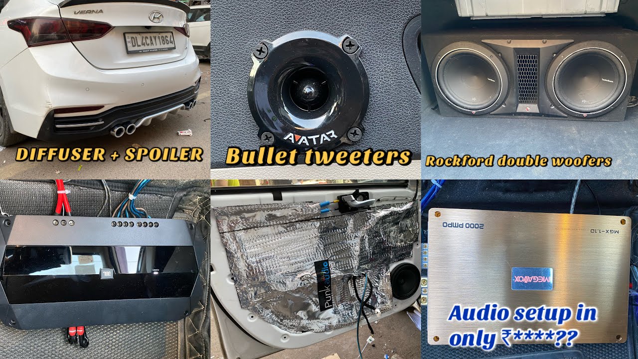 NEW VERNA MODIFIED | NEW VERNA GETTING LOUD AUDIO SETUP | DEAF BONCE MID RANGE  | DIFFUSER FOR VERNA