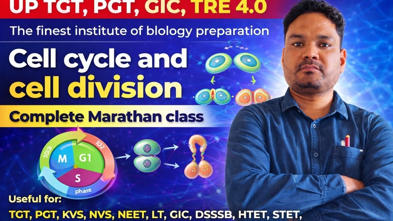 Cell cycle and Cell division | Marathan class | one shot complete cell cycle and Cell division | TGT