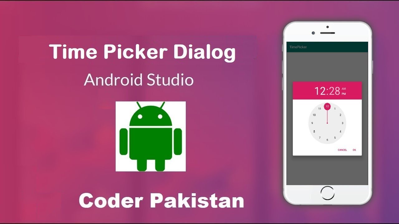 TimePickerDialog: How to pick time in android studio | Android Example