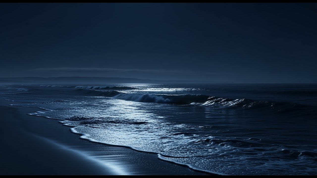 🔴Gentle Ocean Waves | Ocean Sounds For Deep Sleeping With A Dark Screen And Rolling Waves