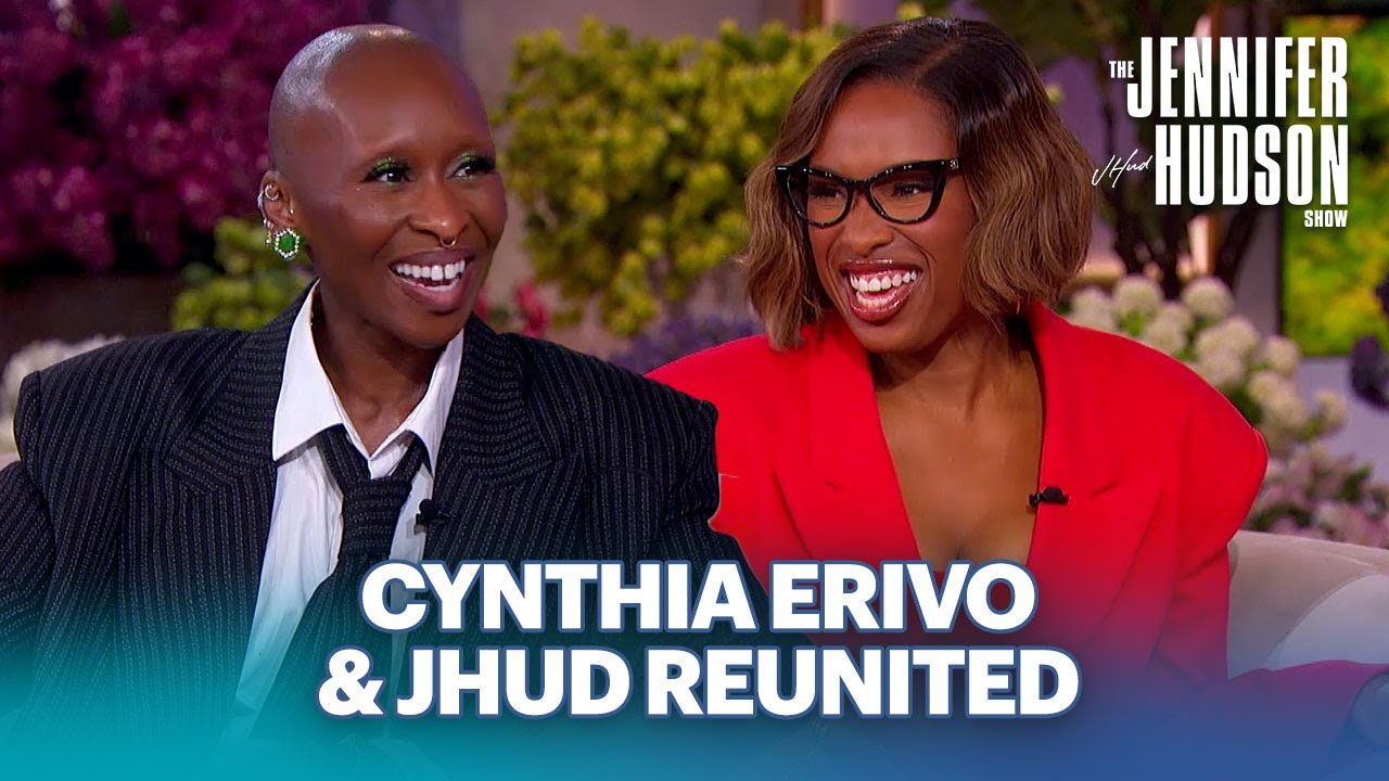 Cynthia Erivo Gets Emotional Reuniting with Jennifer Hudson