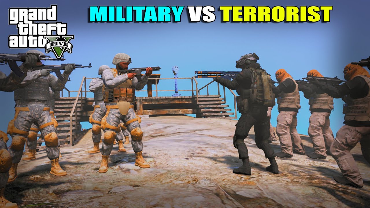 FIGHT WITH TERRORIST TO SAVING COLONEL | GTA 5 | AR7 YT