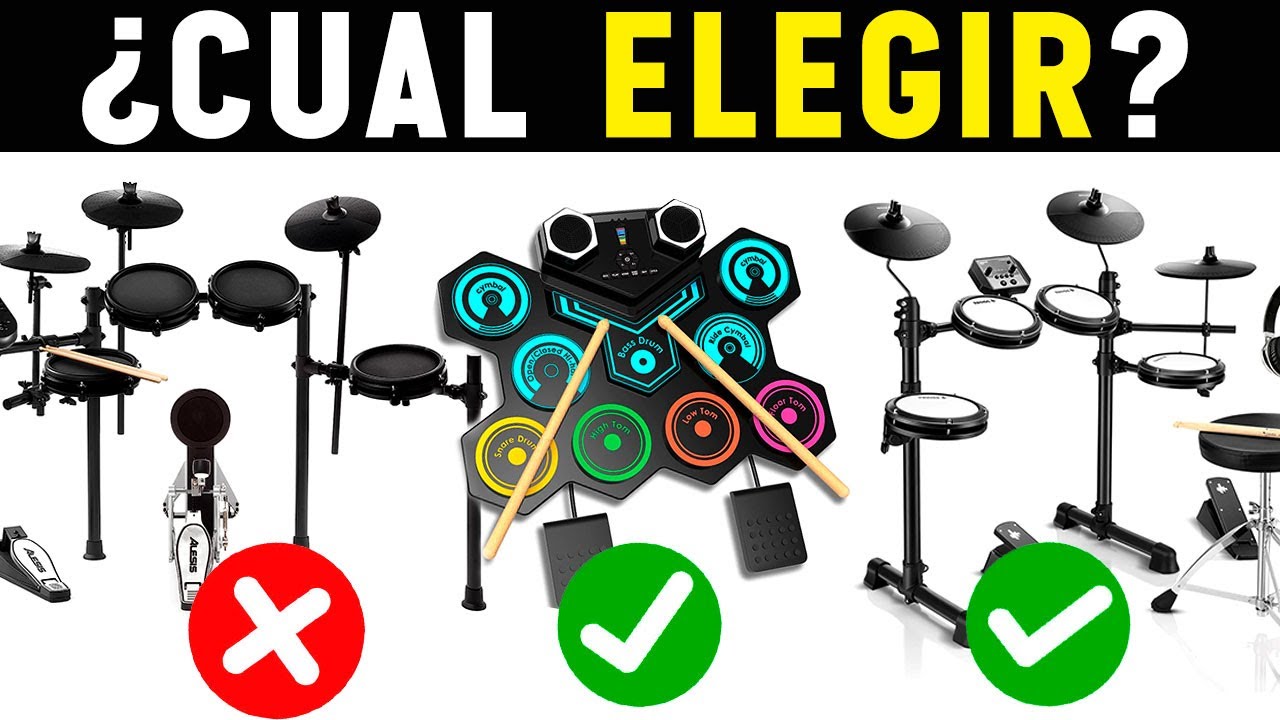 😮 Las 5 Mejores Baterias Electronicas Baratas y Buenas 2025 (Yamaha- Kontak...etc)