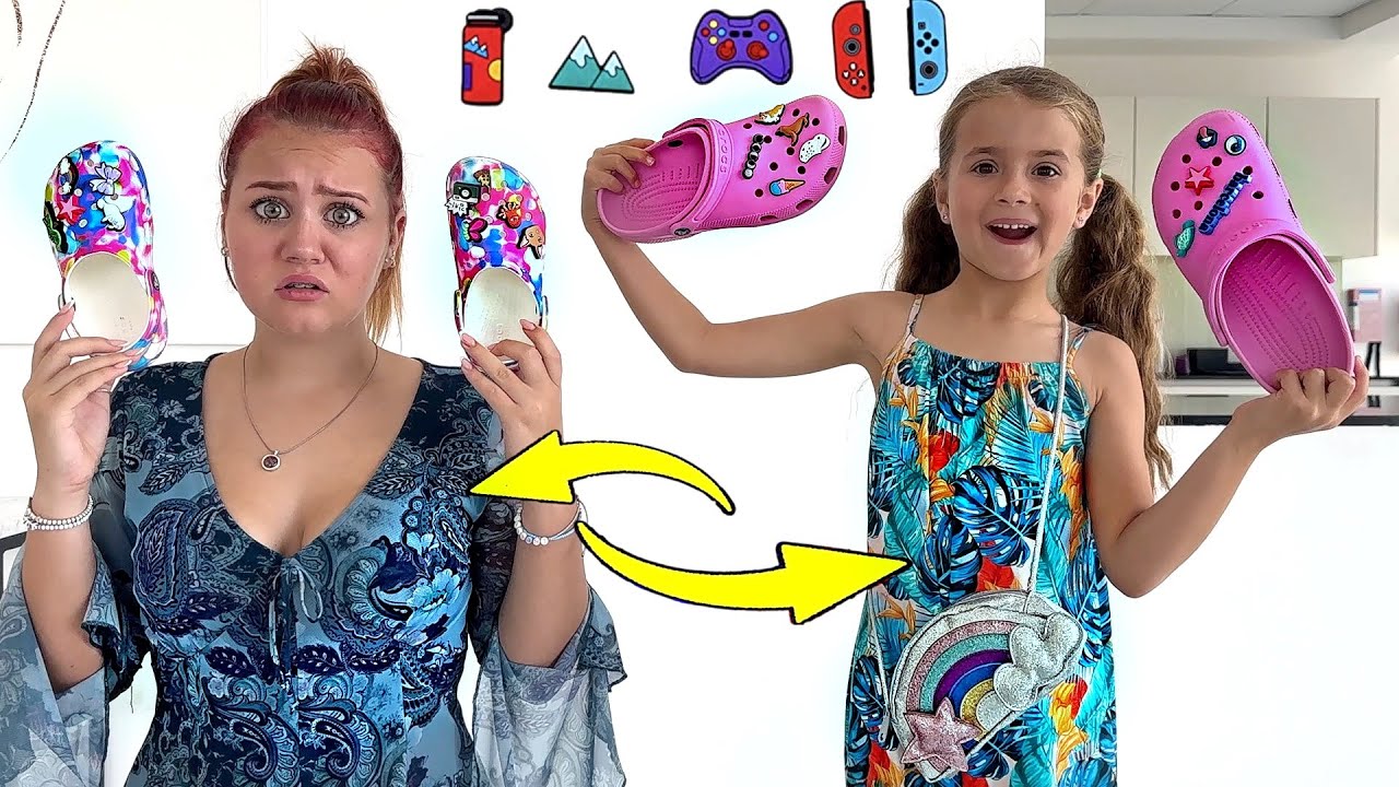 Ruby and Bonnie Crocs Shoe Charms Switch Up Challenge