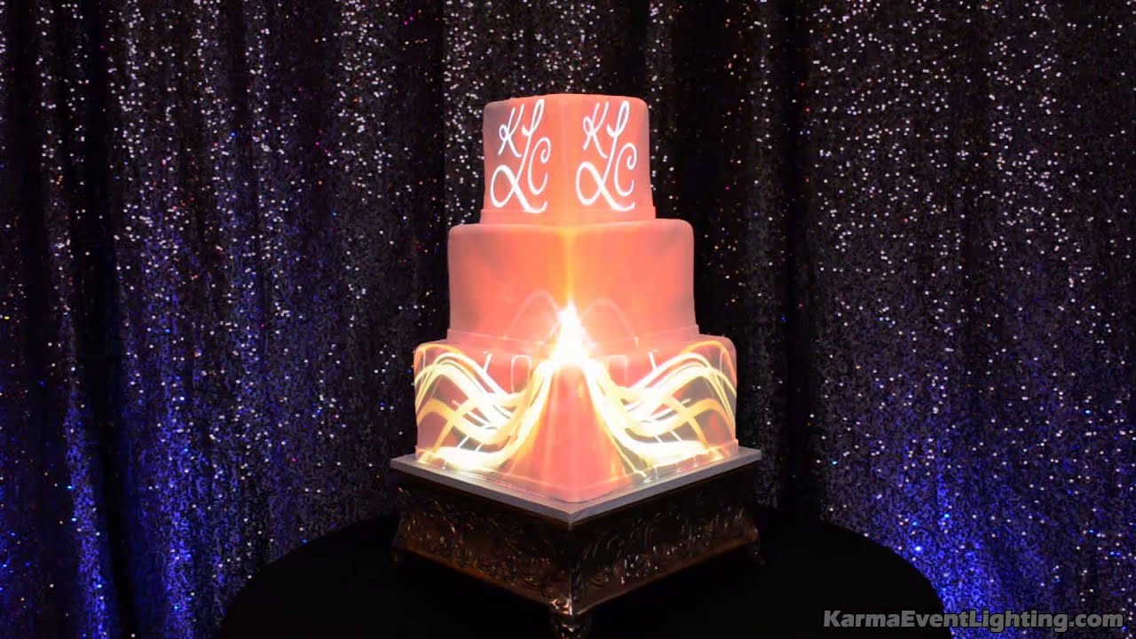 Wedding Cake Projection Mapping by Karma Event Lighting
