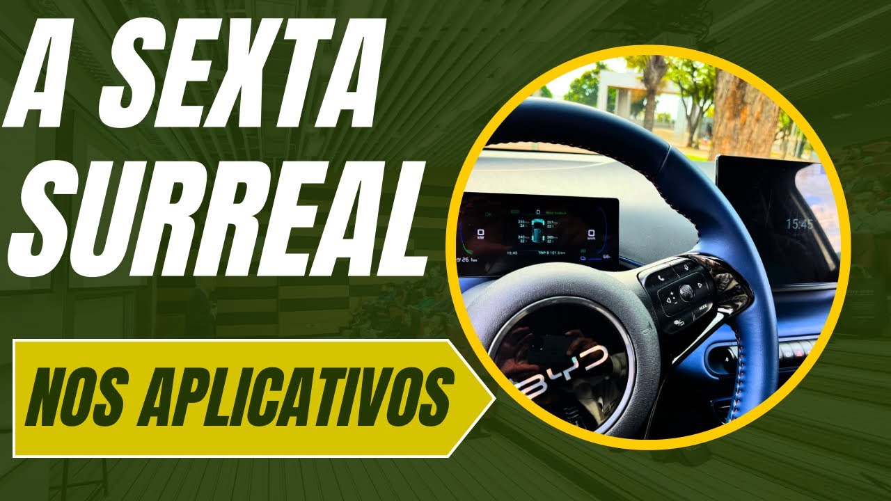 SEXTA NOS APLICATIVOS! PODIA SER ASSIM SEMPRE! UBER E 99! DOLPHIN MINI! 100% ELETRICO 