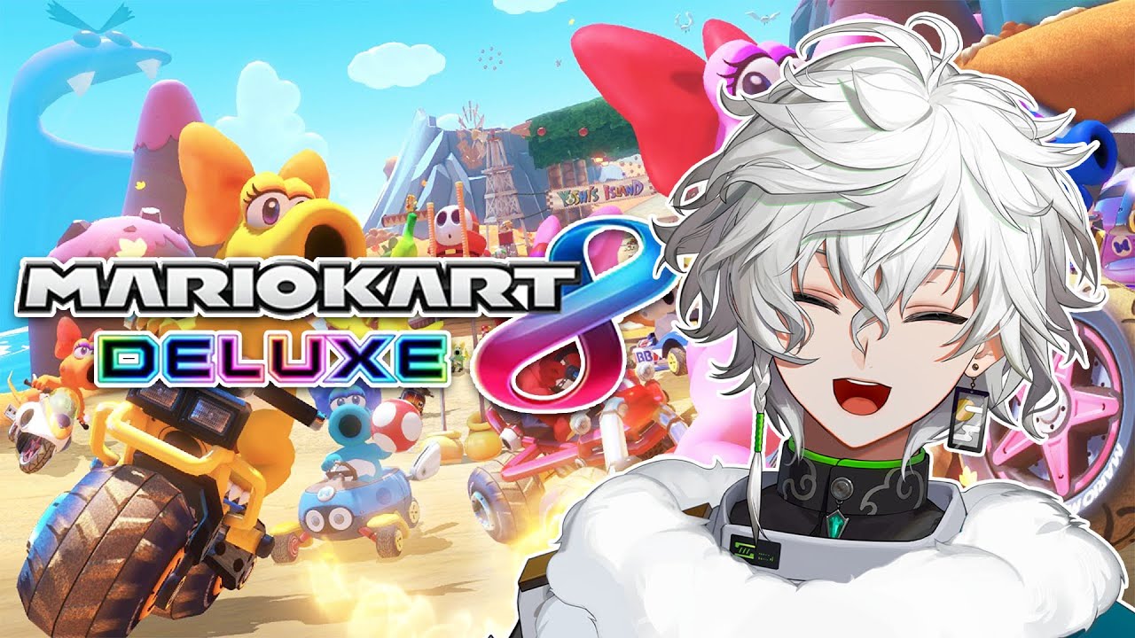 【 マリオカート8DX 】こんばんわ。めちゃつえーマリカにむけて練習します。w/緋八マナ、星導ショウ、宇佐美リト【にじさんじ/叢雲カゲツ】