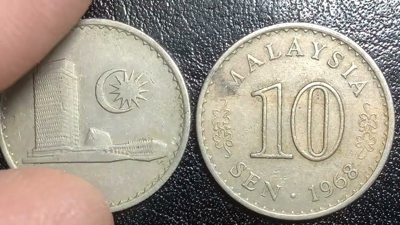 1967-1968 10 SEN MALAYSIA coins