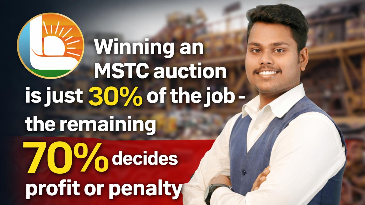 Winning an MSTC auction is just 30% of the job—the remaining 70% decides profit or penalty