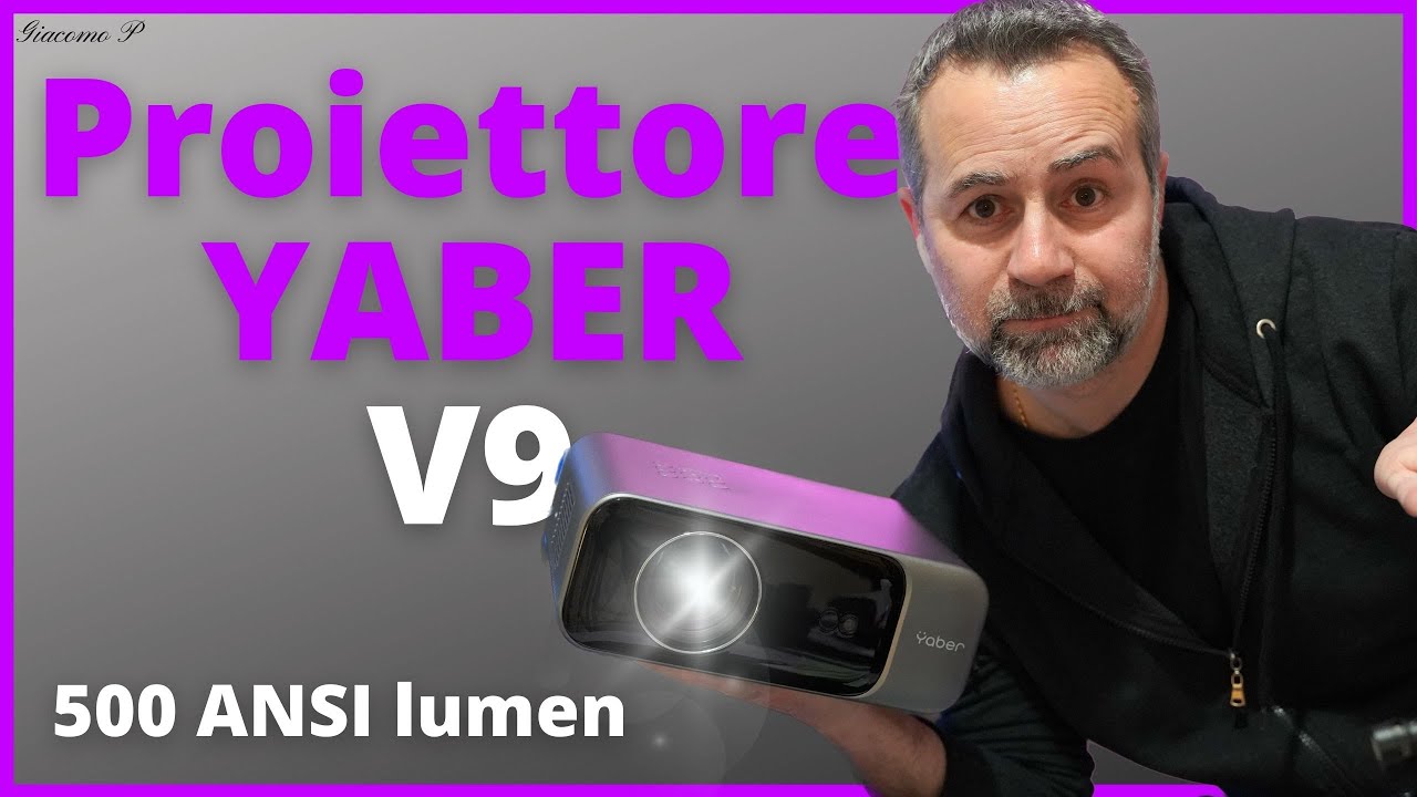 Proiettore Yaber V9 la Recensione - Super Luminoso con 500 ANSI Lumen - 1080P Supporto 4K - WiFi 6