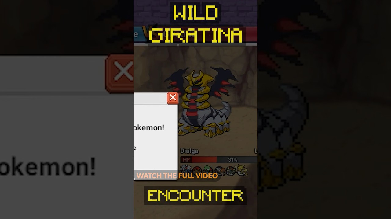ENCOUNTERING A GIRATINA IN POKE NEXUS & TRICKED A GRISEOUS ORB TO CHANGE FORMS #pokemon #pokenexus