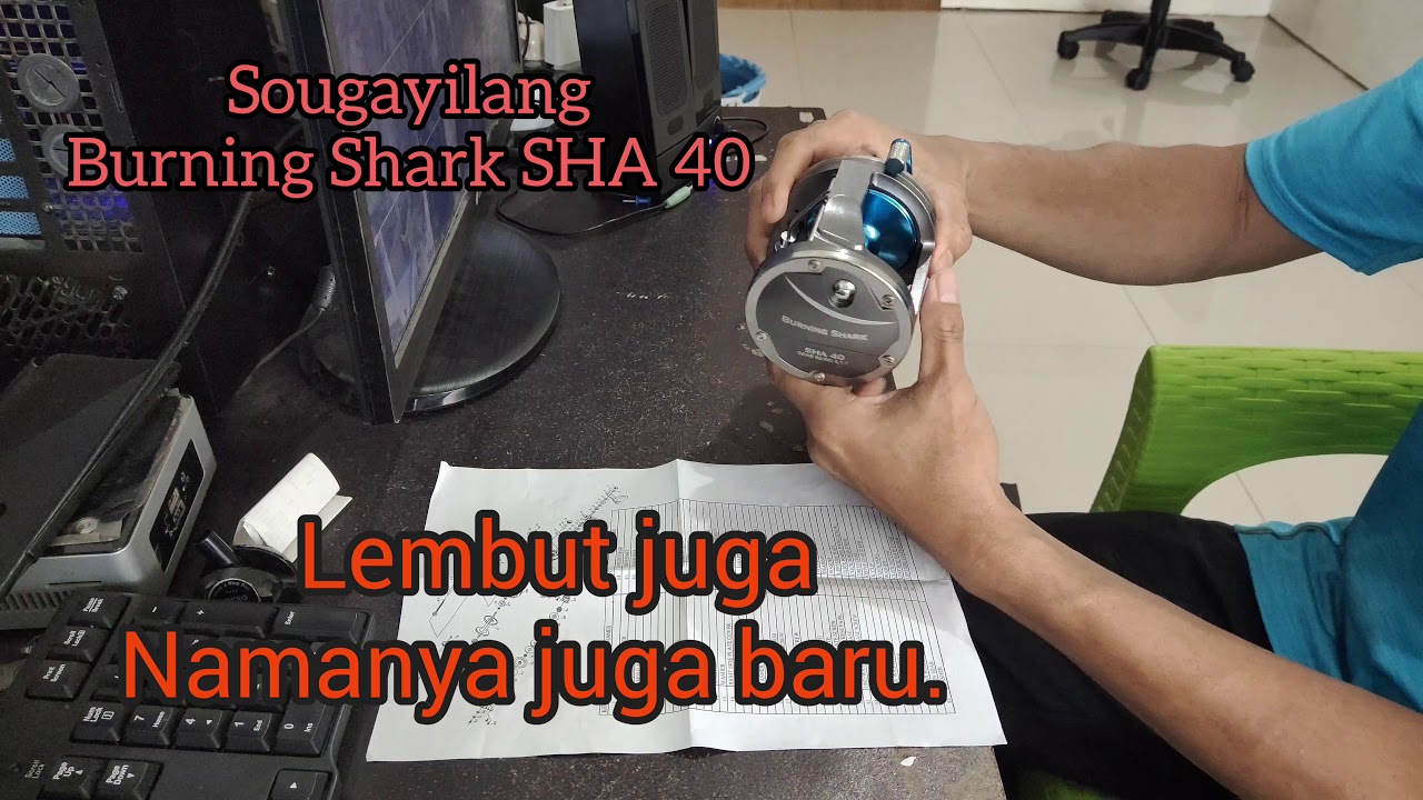 Unboxing reel sougayilang. Burning Shark SHA 40