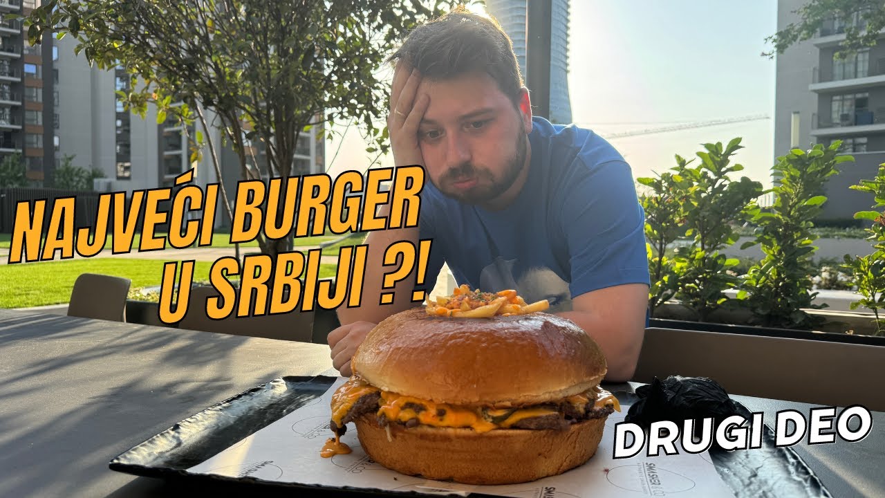 Ovo je NAJVEĆI BURGER u Srbiji ?! Izazov od dva KILOGRAMA u lokalu Smasher & Co. 🍔 !