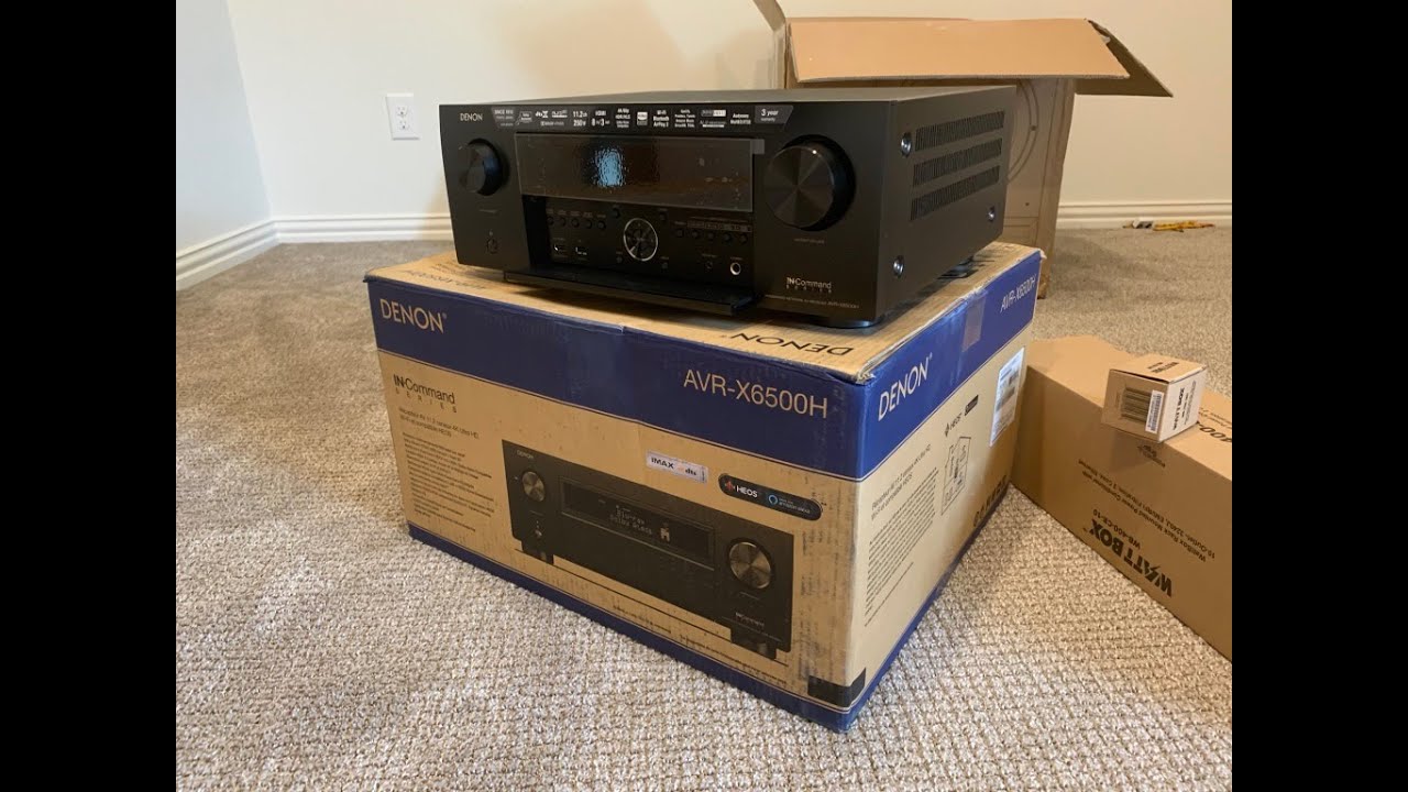 UNBOXING Denon AVR-X6500 11.2 Channel Receiver and quick review with Dreamedia