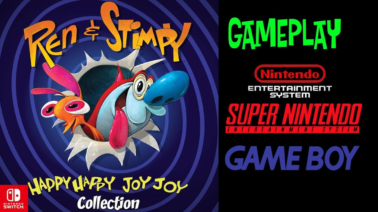 Ren & Stimpy Happy Happy Joy Joy Collection Gameplay (Recorded on Switch)