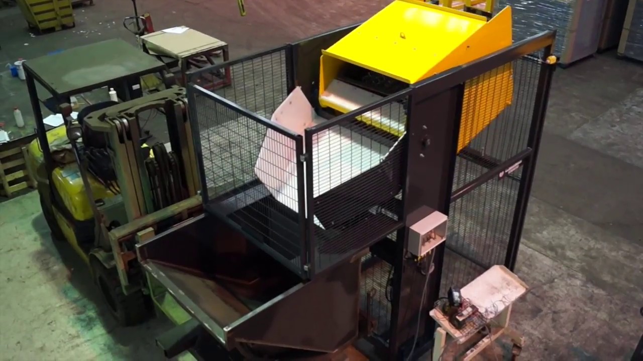 Basculeur/Retourneur de caisse avec rehausse - Rotovid - Manergo