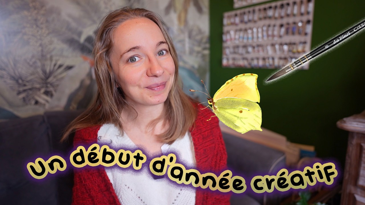Vlog artistique 8 - Nouvelle année, projets, peintures 🦋
