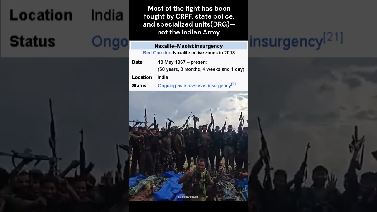India&rsquo;s silent conflict with the Naxalites(1967- Present[low level insurgency])#india #naxal #red