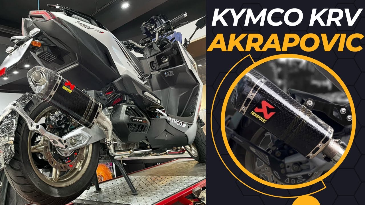 Kymco KRV 180 Akrapovic Exhaust -Pure Sound