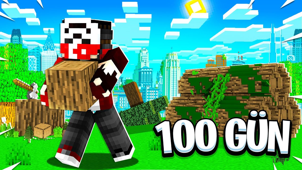 100 GÜN BOYUNCA ODUNCU OLMAK !! - RPCRAFT #3 - Minecraft