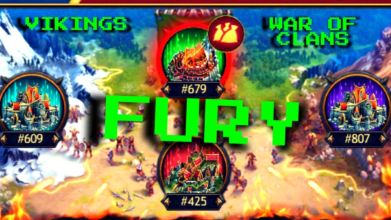 Это Ярость Детка(This is Fury Baby)Vikings:War of Clans #vikings #mmorpg