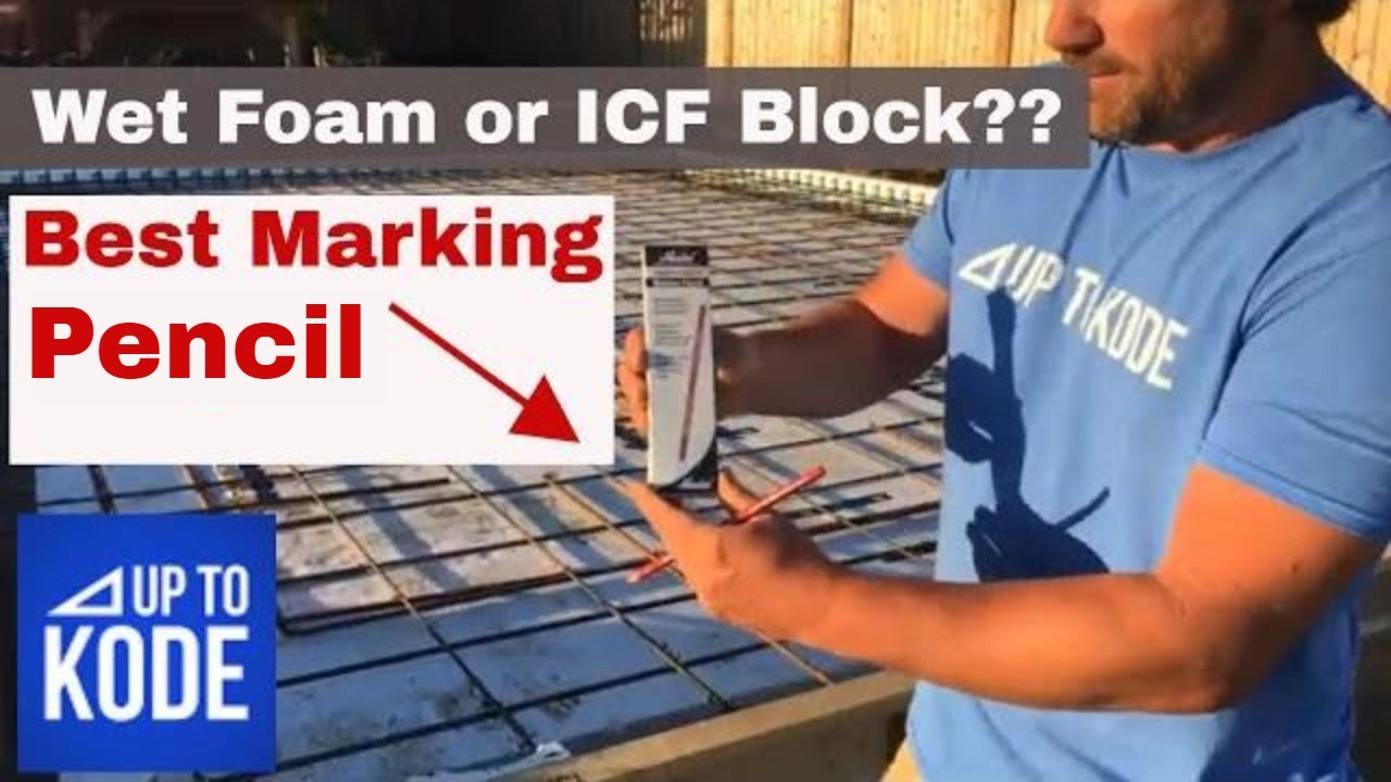 How to Mark on Wet ICF block (or any type of sheet foam)