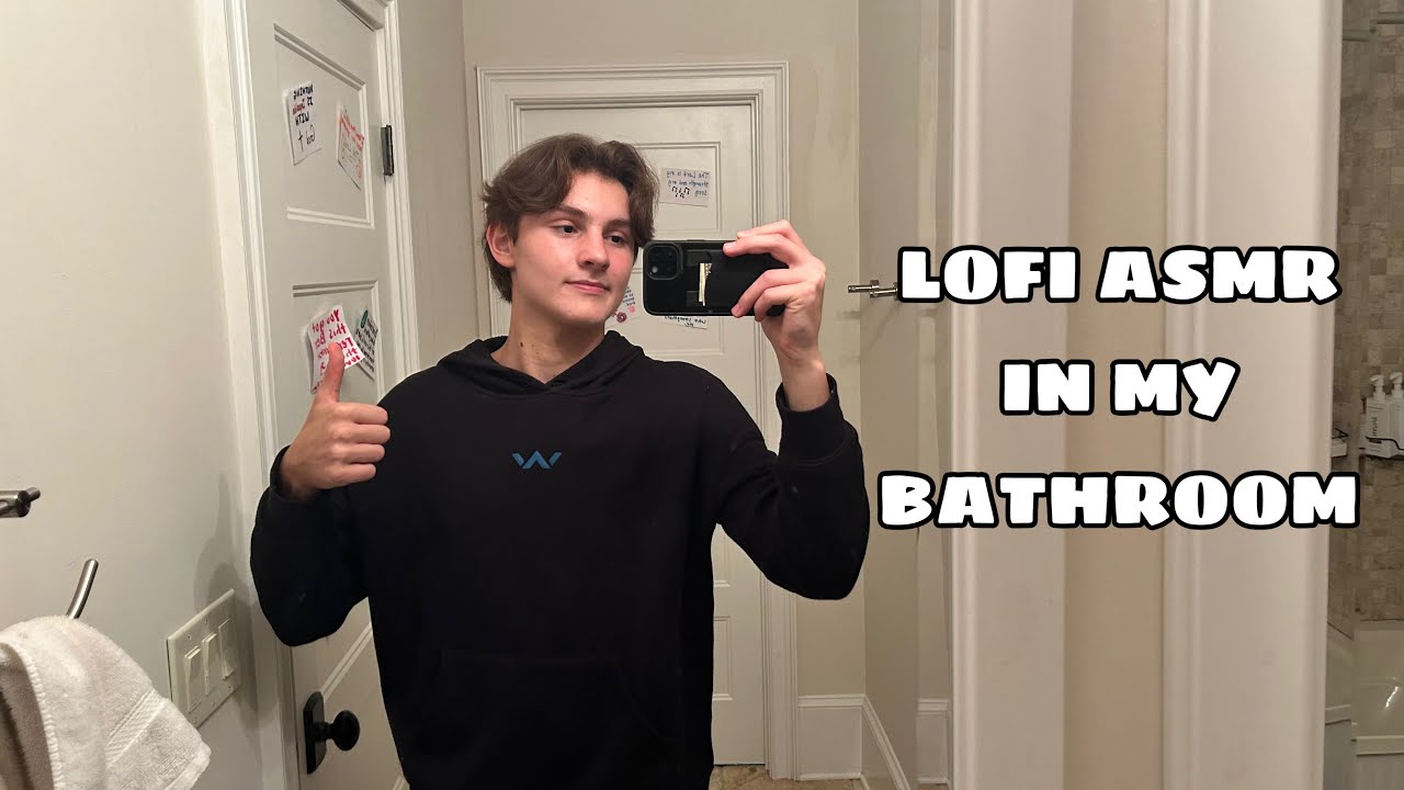 Lofi ASMR in my bathroom!! (LOTS of camera tapping and very relaxing!!)