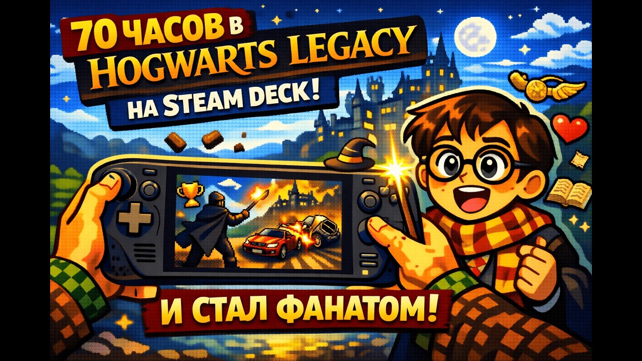 70 часов в Hogwarts Legacy на Steam Deck
