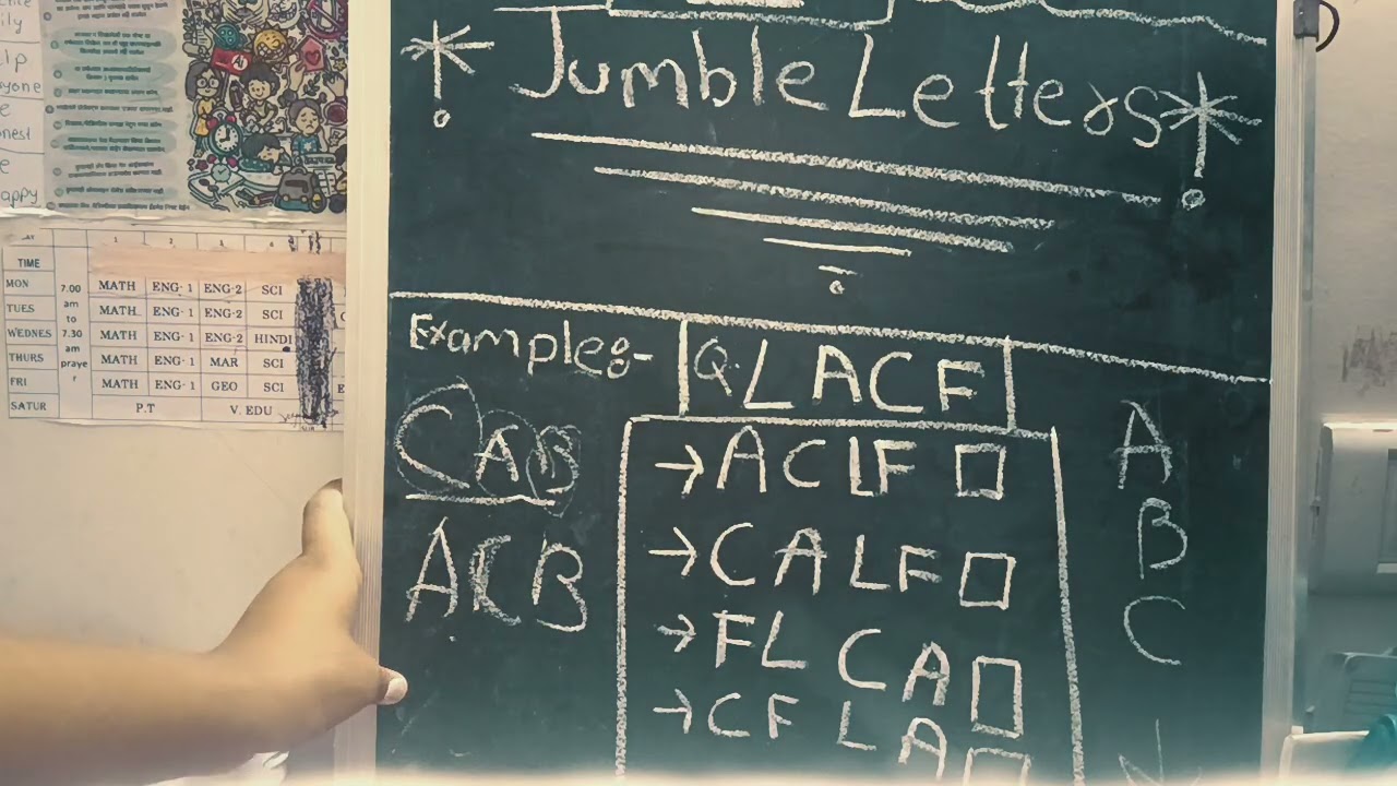 English Olympiad lesson number 1 jumbled letters for class 1 full lesson explanation @ Rautwadi 26 