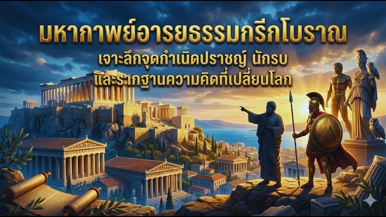 มหากาพย์อารยธรรมกรีกโบราณ : เจาะลึกจุดกำเนิดปราชญ์ นักรบ และรากฐานความคิดที่เปลี่ยนโลก
