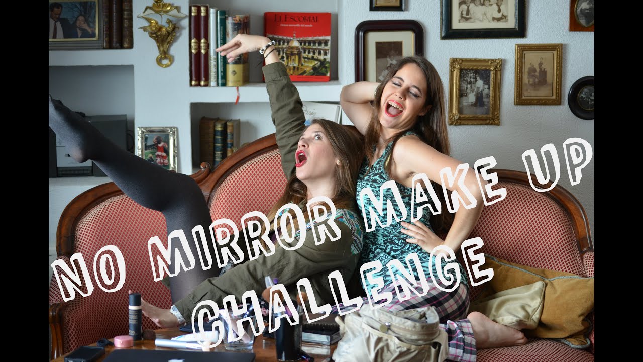 Maquillarse sin espejo!! / No mirror make up challenge!! // VLOGS EVRIGÜER
