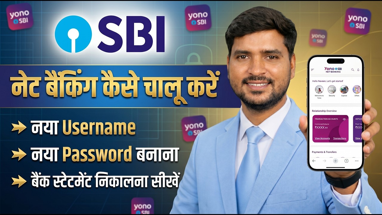 SBI Internet Banking Online Registration | SBI Net Banking Activation | SBI Username & Password
