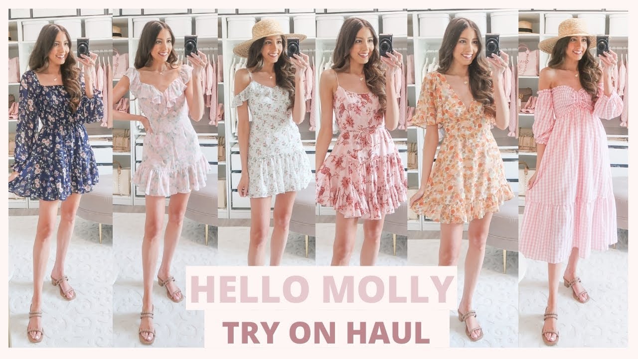 HELLO MOLLY TRY ON HAUL 2021 | Pretty Summer Dresses 🌸 + discount code!!