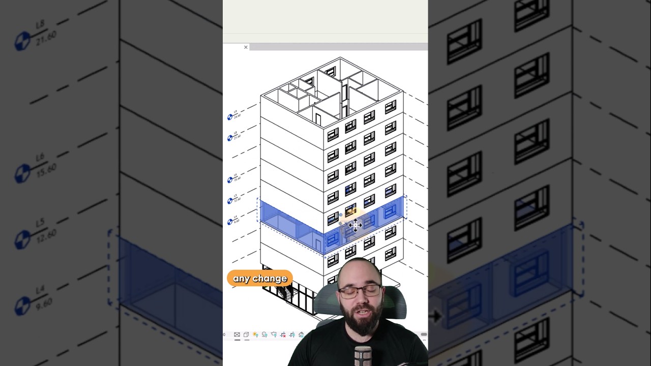Multi-Story Building in #revit