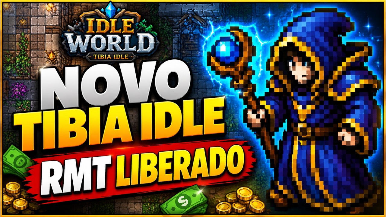 NOVO TIBIA IDLE COM RMT LIBERADO - IDLE WORLD