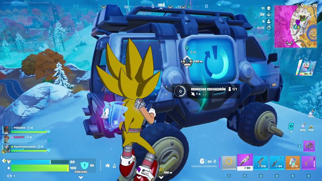 Fortnite Chapter 7 Season 4 | Super Sonic | Zero Build | No commentary